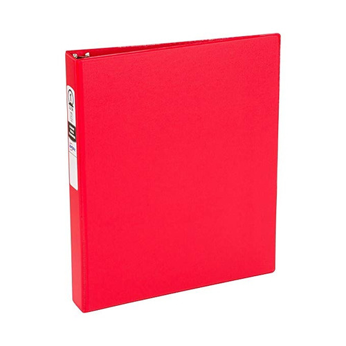 Carpeta De Avery Economía Con 1  Ronda Ring, Rojo, Paquete P