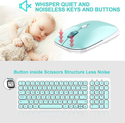 Mouse Cimetech, Con Teclado/inalambrico/receptor Usb/cele...