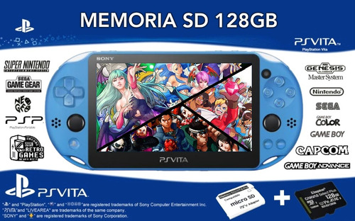 Memoria Sd 128gb Llena De Juegos Y Liberación Para Psvita (Usado)