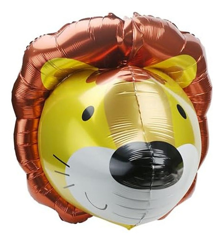 Globo 4d León Fiesta Decoración Infantil Bebé Zoo Safari Amarillo León