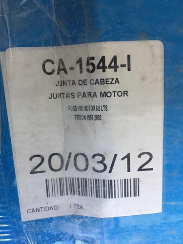 Junta De Cabeza Ford V10 Motor (6.8l) Tritón (1997-2003)