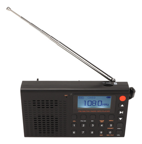 Radio Bluetooth Portátil Am Fm Sw Reproductor Mp3 De Banda C