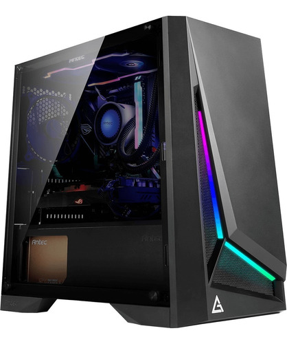 Gabinete Gamer Antec Mid-tower Dark Phantom Dp301m Color Negro