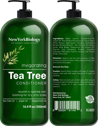 Conjunto De Shampoo E Condicionador New York Biology Tea Tre