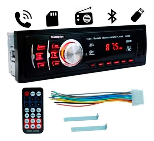 Kit 2 Auto Falante 6 Polegada + Radio Mp3 Usb Sd