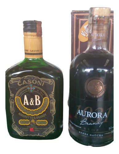 Kit Brandy Aurora 12 Anos E Licor Casoni Amareto E Brandy