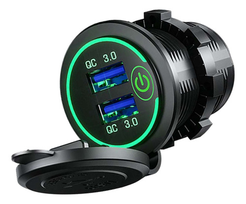 K Cargador De Coche Usb Multipuerto Qc3.0 Para Cigarros De