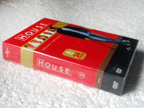 Dvd Box House / Terceira Temporada / 6 Dvds Original Lacrado
