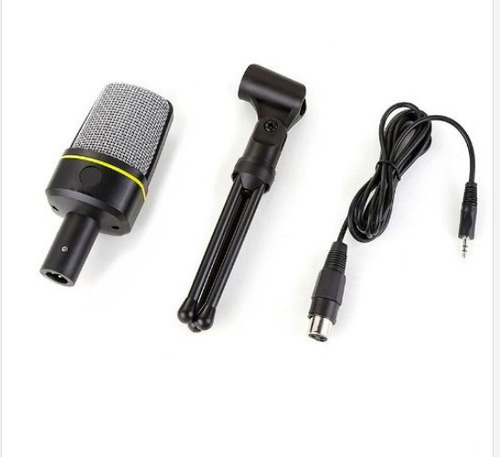 Microfone Alta Sensibilidade Mic Pc318 P2 Cor Preto