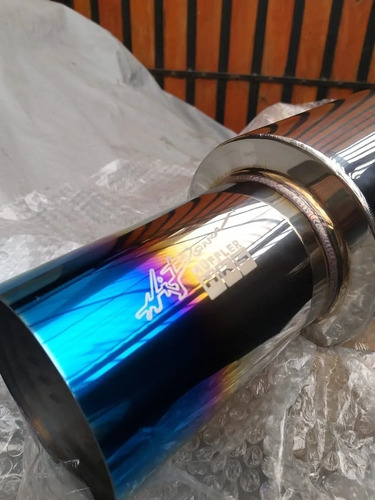 Imagen 1 de 7 de Muffler Hks De Alto Flujo Medida 2'' Envio Gratis Calidad