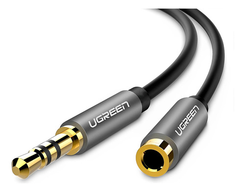 Kit 2 Cabo De Extensão Áudio Ugreen 3.5mm Macho/fêmea 5m