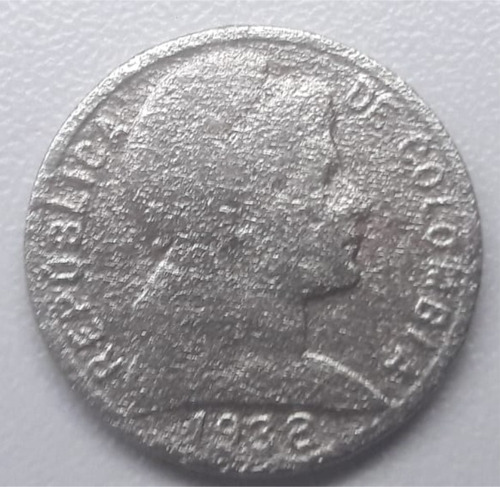 Colombia, 5 Centavos 1938