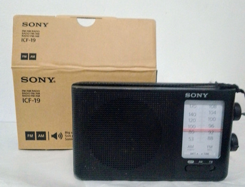 Sony Icf-19 Radio Analogica Portatil Fm/fm A Pilas Big Dial