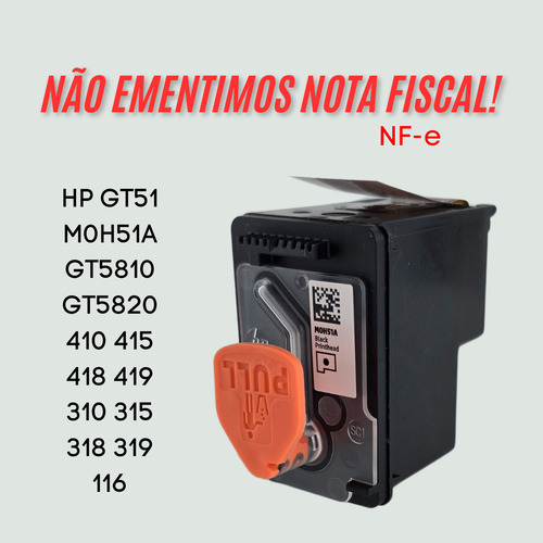 Cabeça De Impressão Hp Inktan Wireless 410 412 416 316 Preto