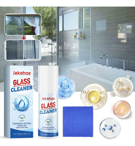 V Glass Cleaner Clean Glass Impurezas, Manchas Persistentes