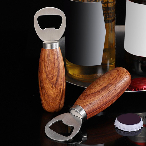 Abrebotellas Compacto De Acero Inoxidable De 12 Cm Para