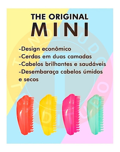 Imagem 6 de 10 de Escova Tangle Teezer Mini Original Pink Millennial