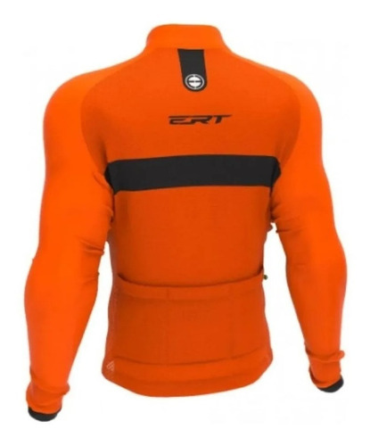 Imagem 2 de 4 de Camisa Ciclismo Classic Manga Longa Stripe Orange - Ert