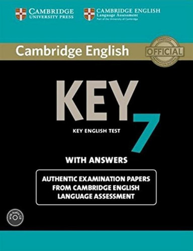 Cambridge English Test 7 - Sb With  Answers And Audio Cd, de Cambridge University. Editorial Cambridge University, edición 7 en inglês