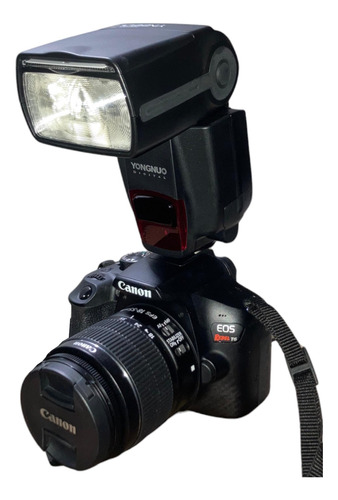  Canon Eos Rebel T6 Dslr + Flash + Lente 50mm +lente Fabrica