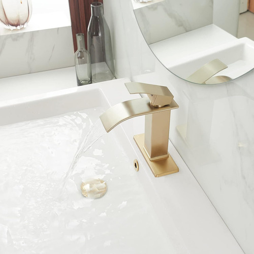 Grifo Mezclador Para Lavabo De Baño De Acero Inoxidable Acabado Mate mezcladora para lavabo monomando para lavabo