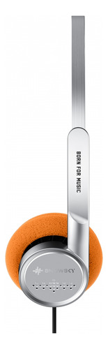 Auriculares On-ear Snowsky / Fiio Wind 40mm Hifi Micrófono Plateado