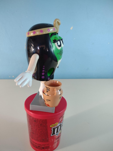 Boneco M&m Dispenser Antigo Green Cleopatra Coleção - (leia) (Usado)