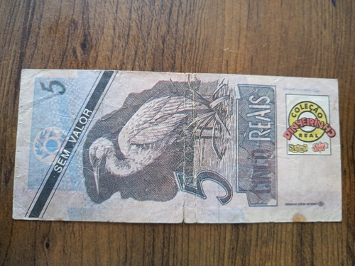Nota Dinheirinho Real De 5 Real Do Brasil (Usado)