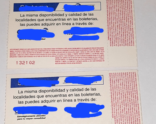 2 Antiguos Boletos De Rec U2 De 1998 Pop Mart Tour En River (Usado)