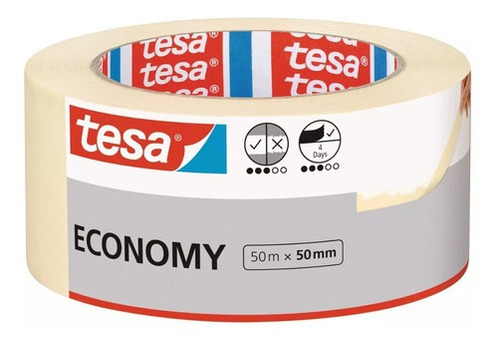 Cinta De Enmascarar Masking Economica 50mm X 50mts Tesa