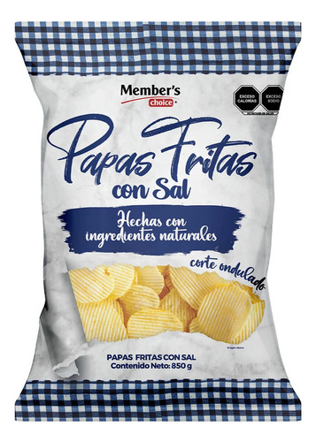 Papas Fritas Con Sal Member's Choice 850 G