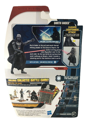 Star Wars Movie Heroes 3.75 Darth Vader Lightsaber Attack