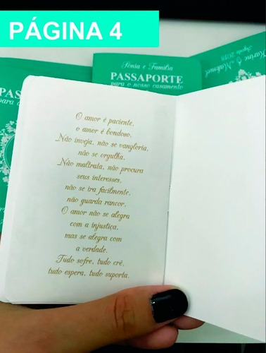 Imagem 7 de 10 de 100 Convites Passaporte Viagem Divertido Casamento G