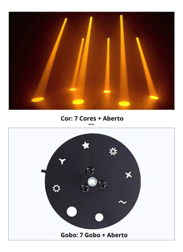 2x Moving Head Beam 100w Led 8 Gobos+cores Desenhos Prisma