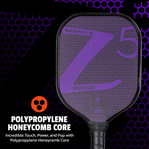 Pickleball Paddle Onix Graphite Z5 Em Fibra De Carbono Com A