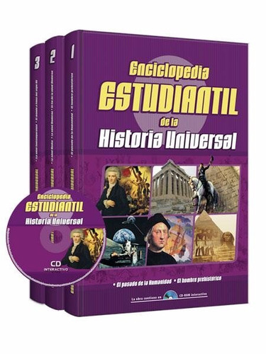 Enciclopedia Estudiantil De Historia Universal 3 Tomos + Cd