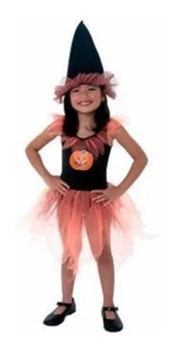 Disfraz Brujita Calabaza Talle P