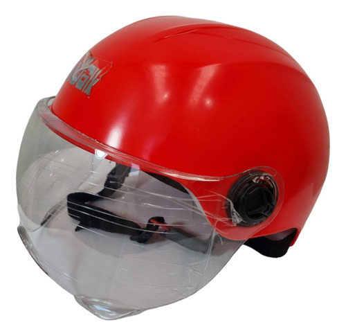 Casco Para Scooter Con Mica Transparente