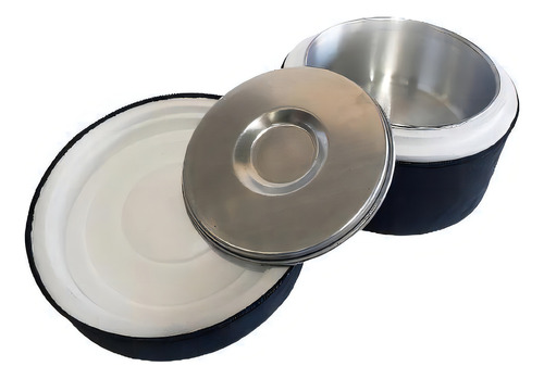 Marmita Térmica Grande Isopor, Alumínio E Tecido 1,1 Lts