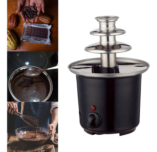 Mini Fuente De Chocolate Enchufe De Ee. Uu. 3 Niveles Fondue