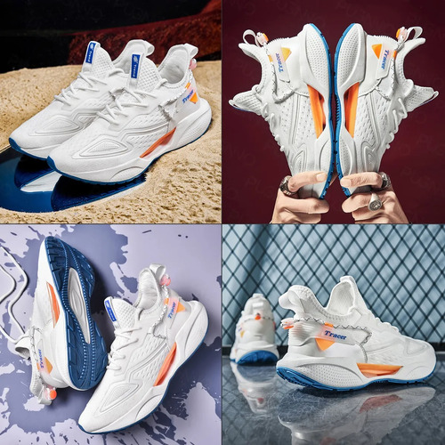Zapatillas De Tenis Transpirables Para Hombre, Ligeras Y Cómodas, Deportivas