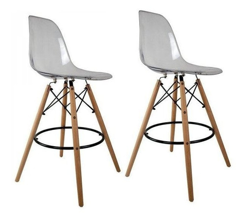 Kit 2 Banquetas Eames Dsw-m Empório Tiffany Bf