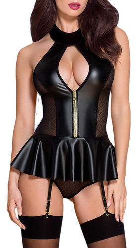 Lencería Sexy Tipo De Cuero Conjuntos De Ropa Para Mujer