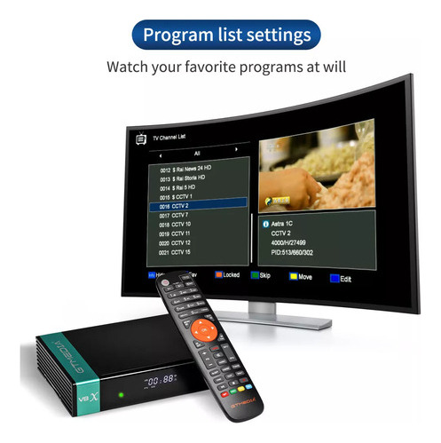 Xilereceptordesatélitedecodificadov8xdvb-s/s2/s2x1080pcom