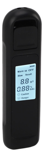 Medidor De Alcohol Negro Negro Con Pantalla Lcd De Alta Prec