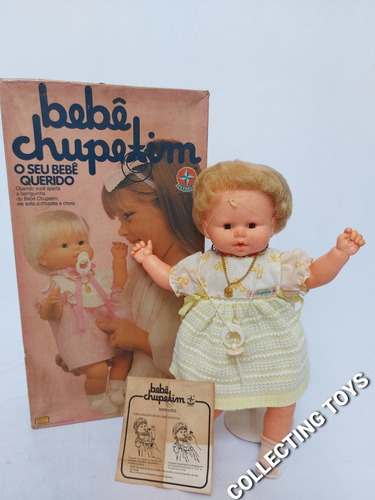 Boneca Bebê Chupetim Da Estrela - Anos 80 - Funcionando (8c)