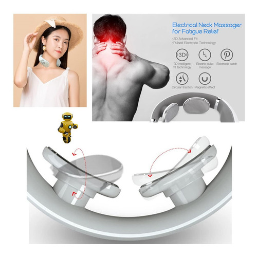 Imagem 2 de 7 de Massageador De Pescoço Inteligente Relaxamento Muscular Novo
