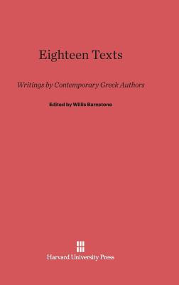 Libro Eighteen Texts - Barnstone, Willis