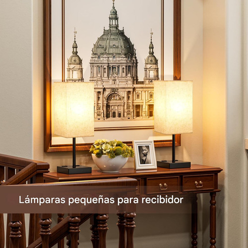 Luz Nocturna Táctil De Escritorio Toma 2pack Beige