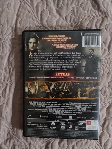 Dvd Original Filme O Retrato De Dorian Gray Colin Firth (Usado)